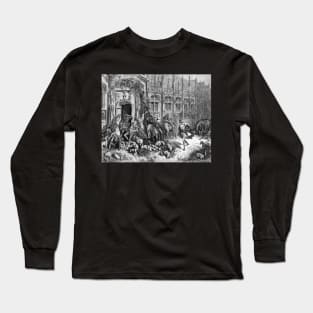 Gustave Dore - Sleeping Beauty - Castle Courtyard Long Sleeve T-Shirt